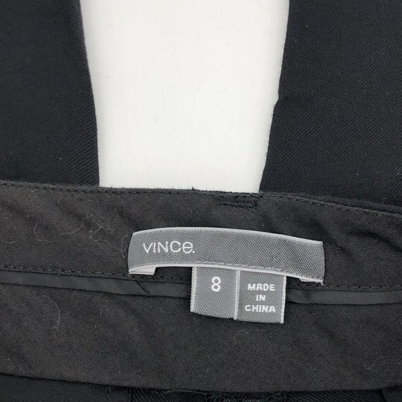 Vince Black Mid-Rise Track Pants | Regular Size 8 - Picture 5 of 6